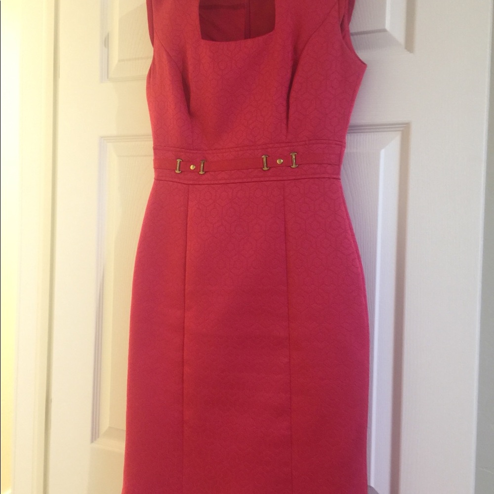 Pink Tahari Shift Dress Size 2